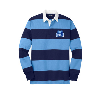 Rugby Style Polo - Royal/Blue w/ 3D Emblem