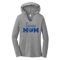 Ladies' Long Sleeve Glitter Mom T-shirt